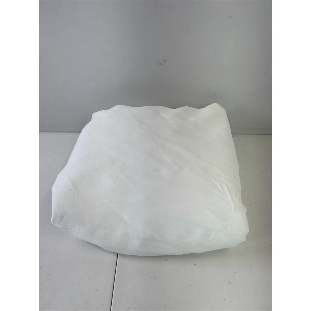 West Elm White Full Queen Duvet 100% Tencel Lyocell luxury minimalist *READ